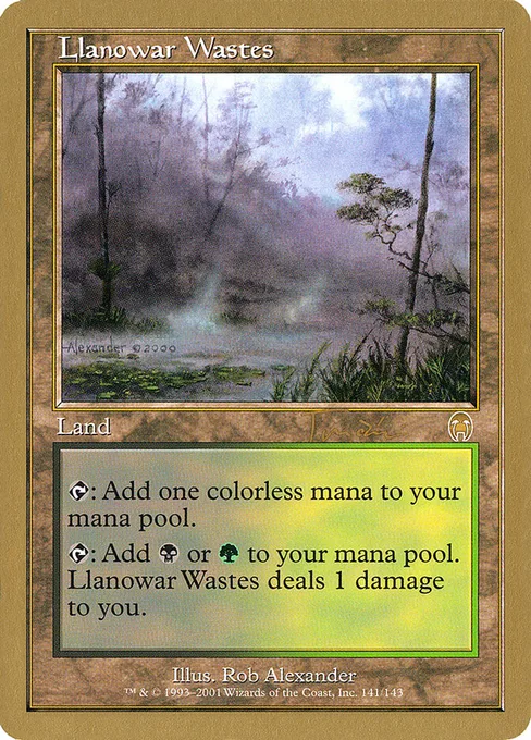 Llanowar Wastes, World Championship Decks 2001 #jt141