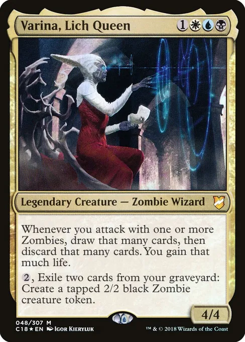 Varina, Lich Queen, Commander 2018 #48