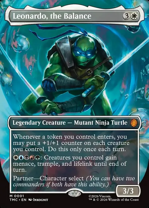 Leonardo, the Balance, Teenage Mutant Ninja Turtles Eternal #1