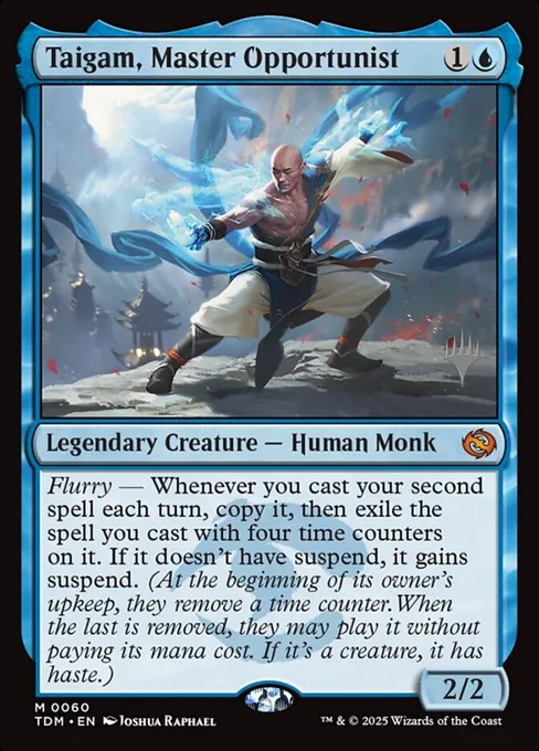 Taigam, Master Opportunist, Tarkir: Dragonstorm Promos #60p