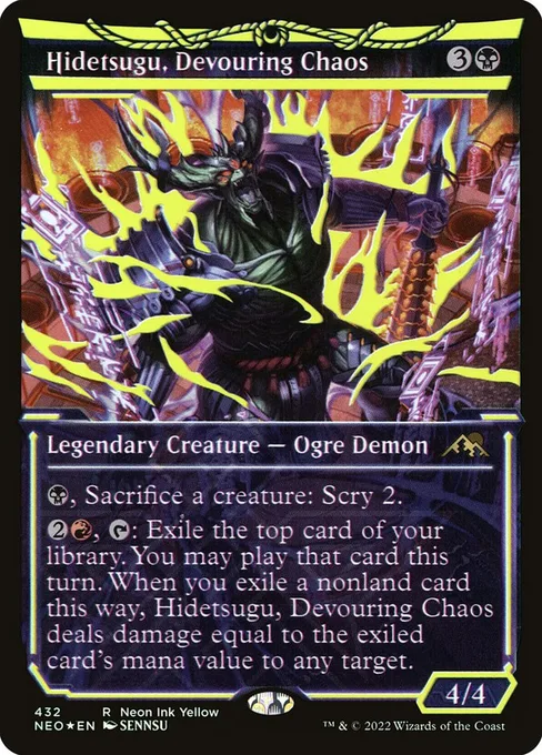Hidetsugu, Devouring Chaos, Kamigawa: Neon Dynasty #432