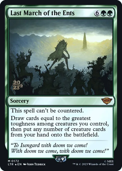 Last March of the Ents, Tales of Middle-earth Promos #172s