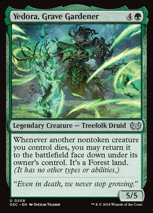 Yedora, Grave Gardener, Duskmourn: House of Horror Commander #209