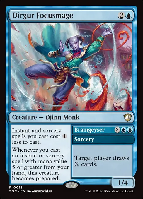 Dirgur Focusmage // Braingeyser, Secrets of Strixhaven Commander #18