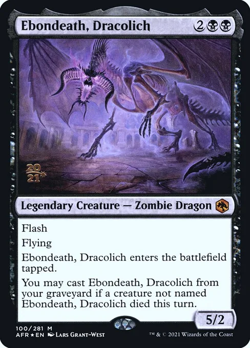 Ebondeath, Dracolich, Adventures in the Forgotten Realms Promos #100s
