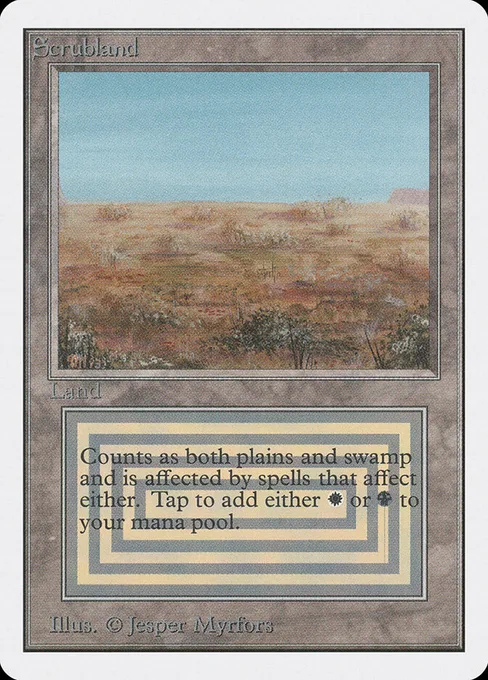Scrubland, Unlimited Edition #282