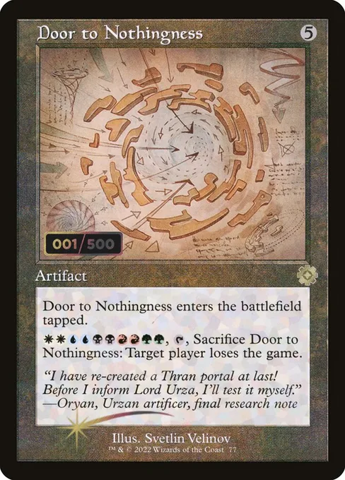 Door to Nothingness, The Brothers' War Retro Artifacts #77z
