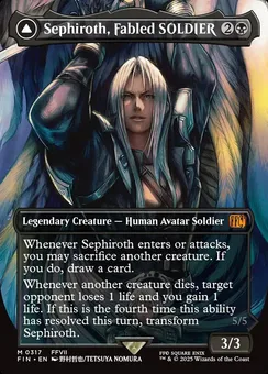 Sephiroth, Fabled SOLDIER // Sephiroth, One-Winged Angel, Normal