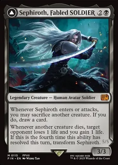 Sephiroth, Fabled SOLDIER // Sephiroth, One-Winged Angel, Normal