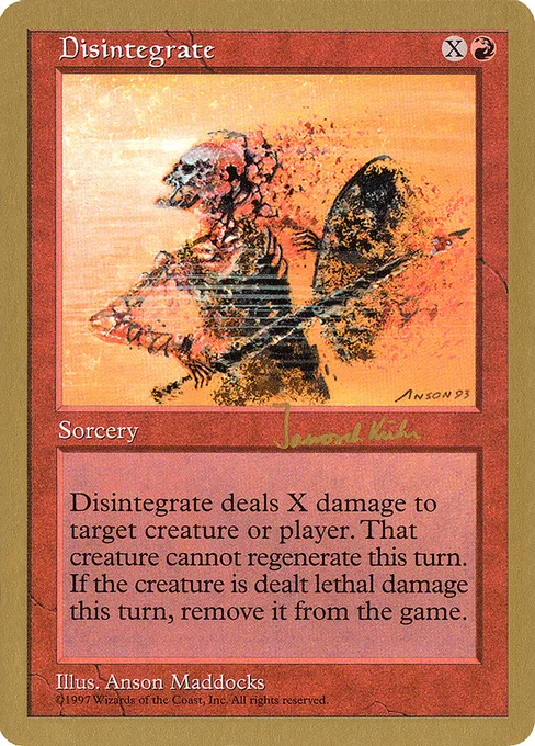 Disintegrate, World Championship Decks 1997 #jk219