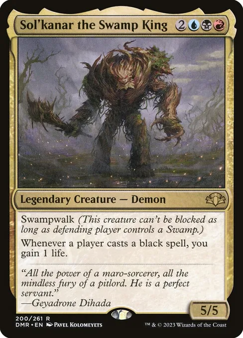 Sol'kanar the Swamp King, Dominaria Remastered #200