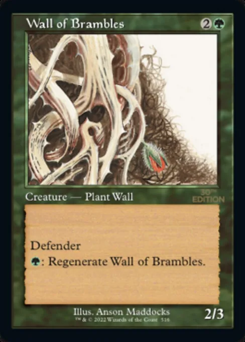 Wall of Brambles, 30th Anniversary Edition #516