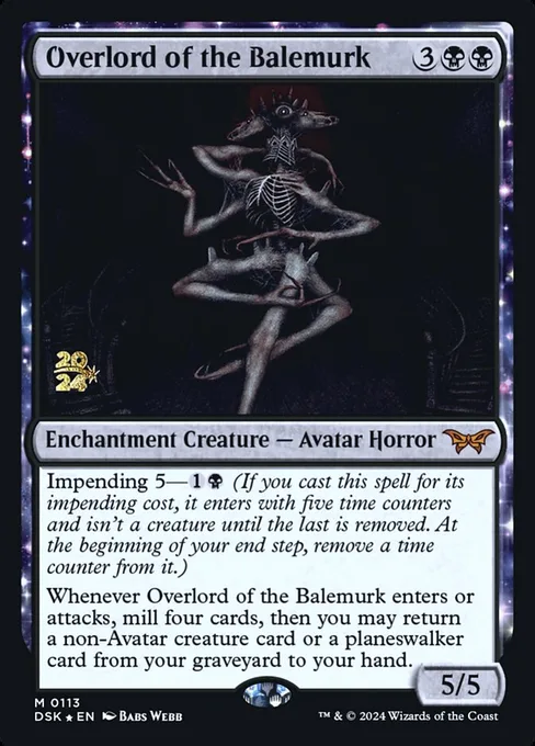 Overlord of the Balemurk, Duskmourn: House of Horror Promos #113s