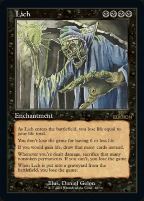 Lich, 30th Anniversary Edition #407