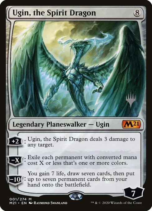 Ugin, the Spirit Dragon, Core Set 2021 Promos #1p