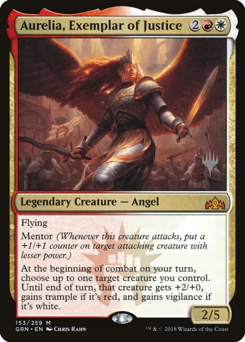 Aurelia, Exemplar of Justice, Guilds of Ravnica Promos #153p