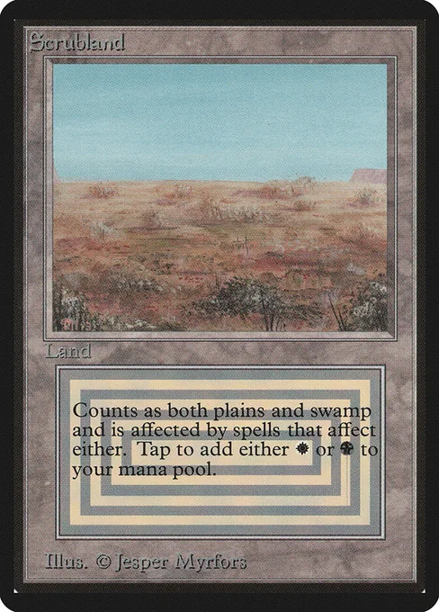 Scrubland, Limited Edition Beta #282