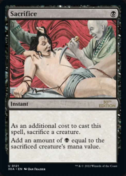 Sacrifice, 30th Anniversary Edition #121