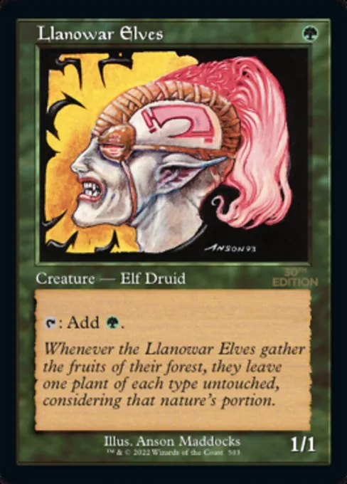 Llanowar Elves, 30th Anniversary Edition #503