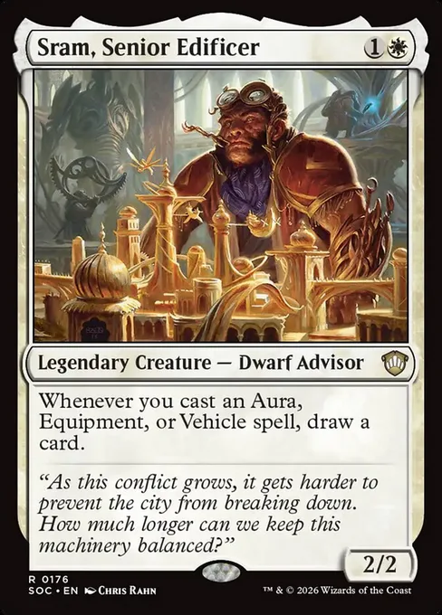 Sram, Senior Edificer, Secrets of Strixhaven Commander #176
