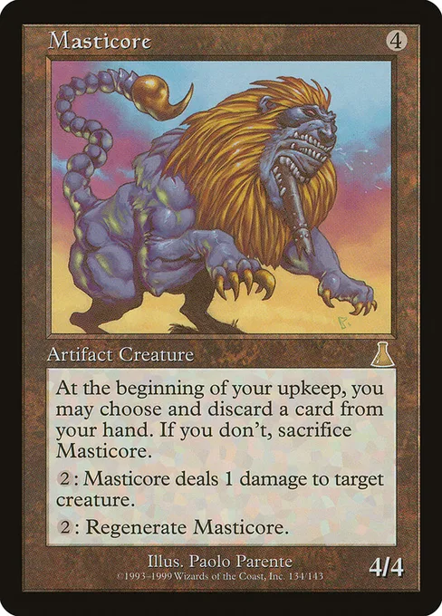 Masticore, Urza's Destiny #134