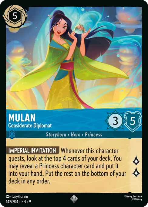 Mulan - Considerate Diplomat, Fabled #142