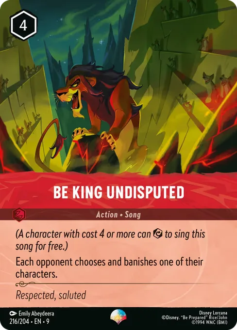 Be King Undisputed, Fabled #216