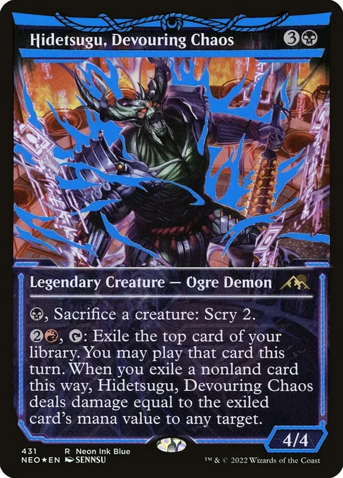 Hidetsugu, Devouring Chaos, Kamigawa: Neon Dynasty #431