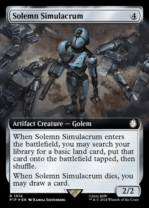 Solemn Simulacrum, Fallout #1014