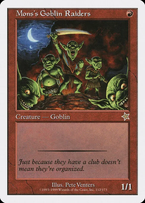 Mons's Goblin Raiders, Starter 1999 #112
