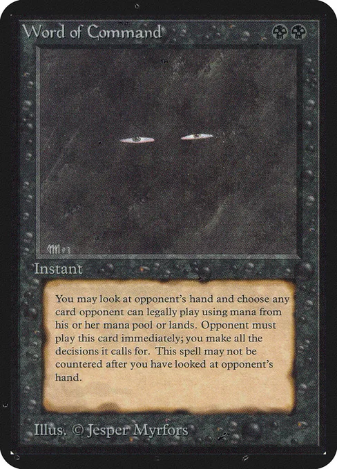 Word of Command, Limited Edition Alpha #136