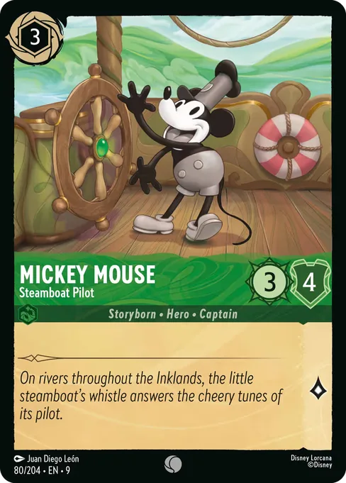 Mickey Mouse - Steamboat Pilot, Fabled #80