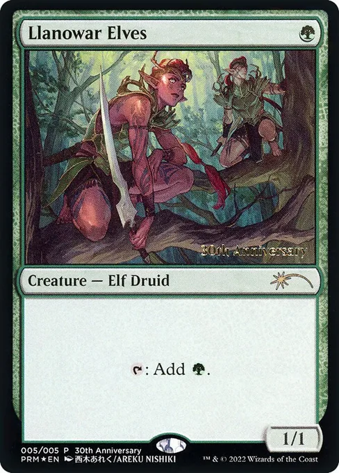 Llanowar Elves, 30th Anniversary History Promos #5