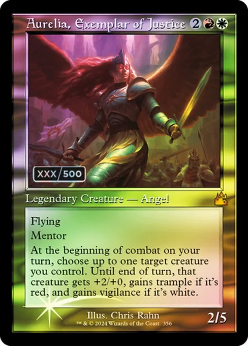 Aurelia, Exemplar of Justice, Ravnica Remastered #356z
