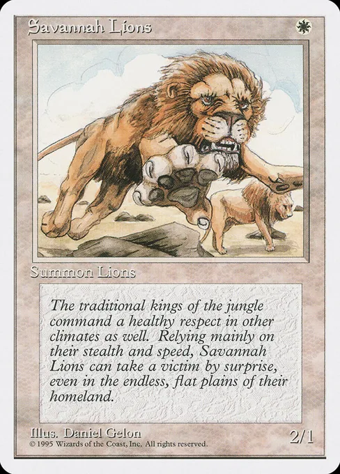 Savannah Lions, Fourth Edition #48