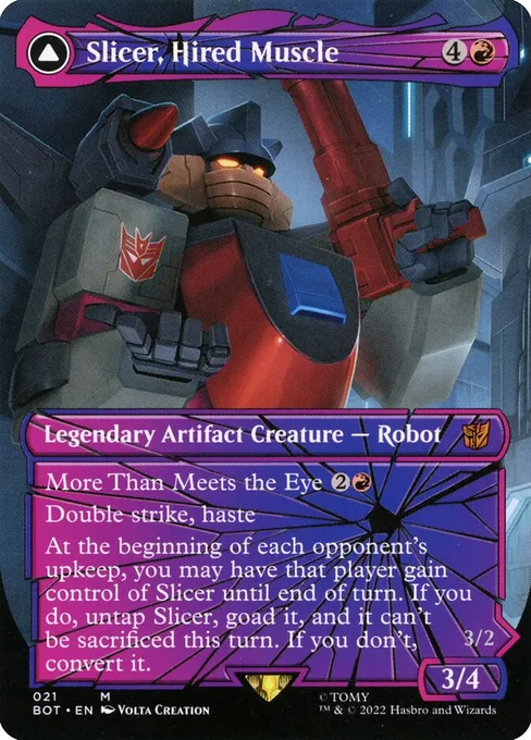 Slicer, Hired Muscle // Slicer, High-Speed Antagonist, Transformers #21
