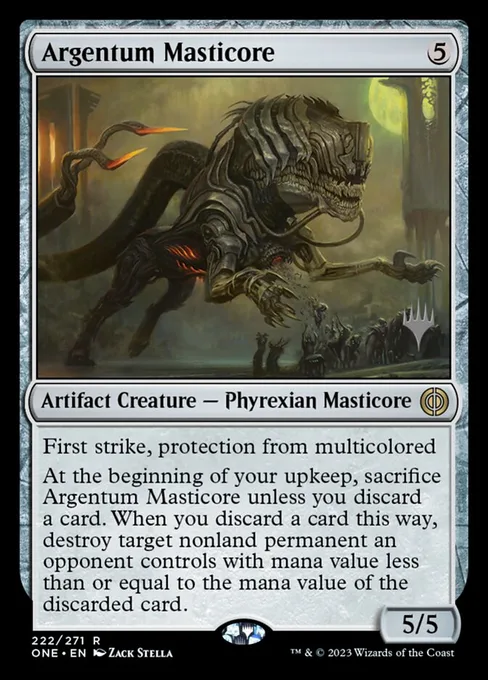 Argentum Masticore, Phyrexia: All Will Be One Promos #222p