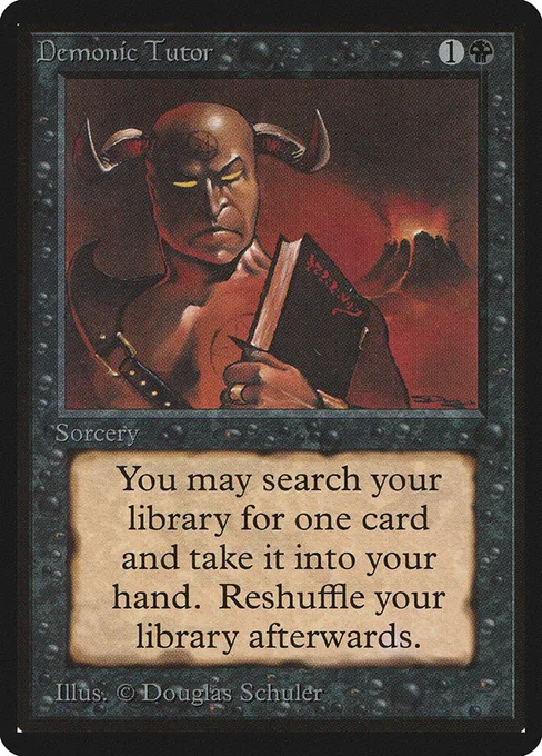 Demonic Tutor, Limited Edition Beta #105