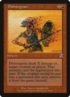 Disintegrate, Normal