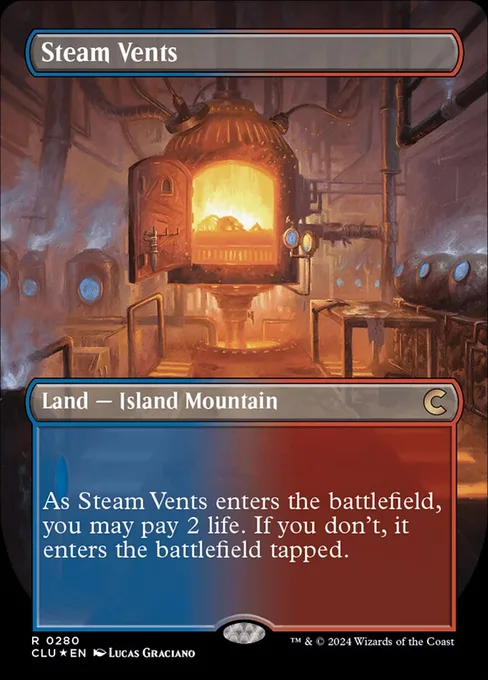 Steam Vents, Ravnica: Clue Edition #280