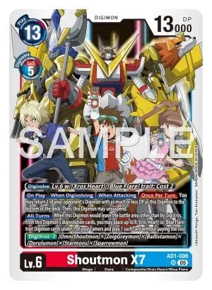 Shoutmon X7, AD-01: ADVANCED BOOSTER DIGIMON GENERATION #AD1-006