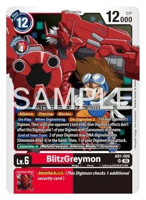 BlitzGreymon, AD-01: ADVANCED BOOSTER DIGIMON GENERATION #AD1-009