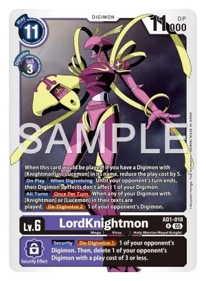 LordKnightmon, AD-01: ADVANCED BOOSTER DIGIMON GENERATION #AD1-018