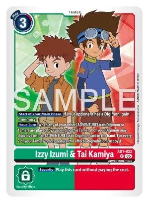 Izzy Izumi & Tai Kamiya, AD-01: ADVANCED BOOSTER DIGIMON GENERATION #AD1-022