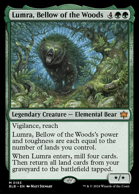 Lumra, Bellow of the Woods, Bloomburrow #183