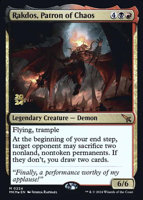 Rakdos, Patron of Chaos, Murders at Karlov Manor Promos #224s