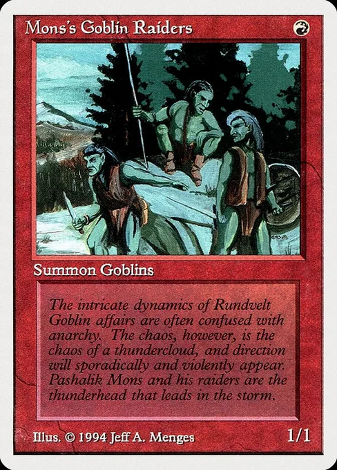Mons's Goblin Raiders, Summer Magic / Edgar #167