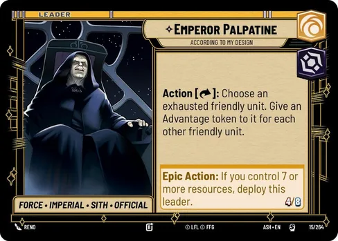 Emperor Palpatine — According to My Design, Ashes of the Empire #015