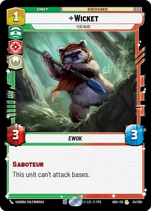 Wicket — Yub Nub!, Ashes of the Empire #034