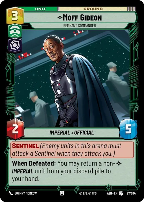 Moff Gideon — Remnant Commander, Ashes of the Empire #097